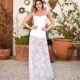234-Thassia Naves veste Iorane Vestido Longo de Renda Branco - Look do dia - lookdodia.com